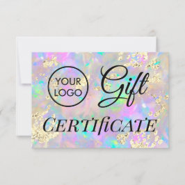 Presentcertifikat för optisk logotyp