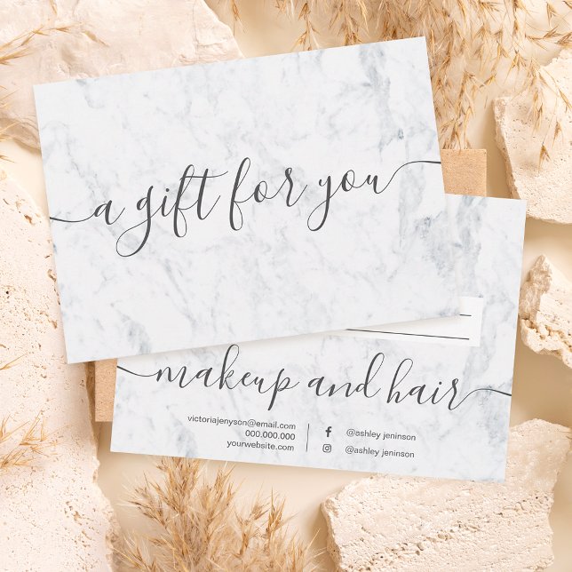 Presentcertifikat för vit marble-elegant för trend (Skapare uppladdad)