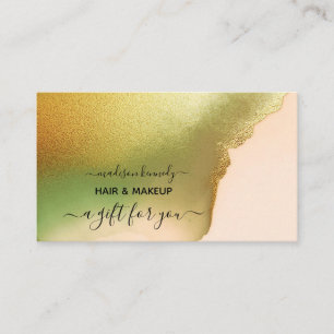 Presentcertifikat Makeup och Hair Chartreuse New Lojalitetskort