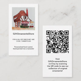 Presentdekorationer Butik Visitkort