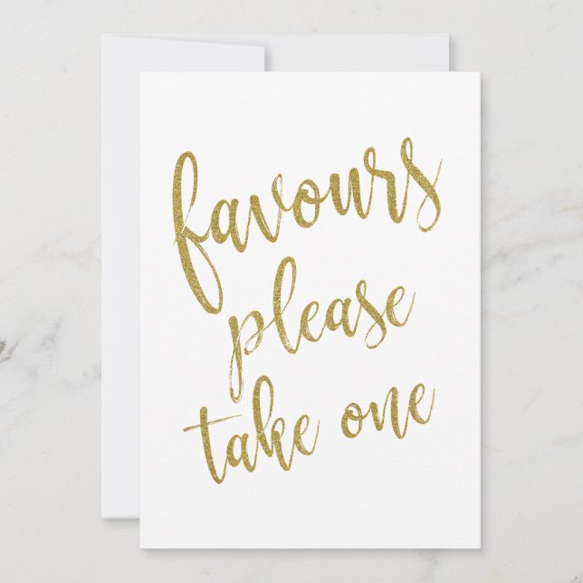 Presenter Favoriter Ta En Guld Prisvärd Skylt (Framsida)