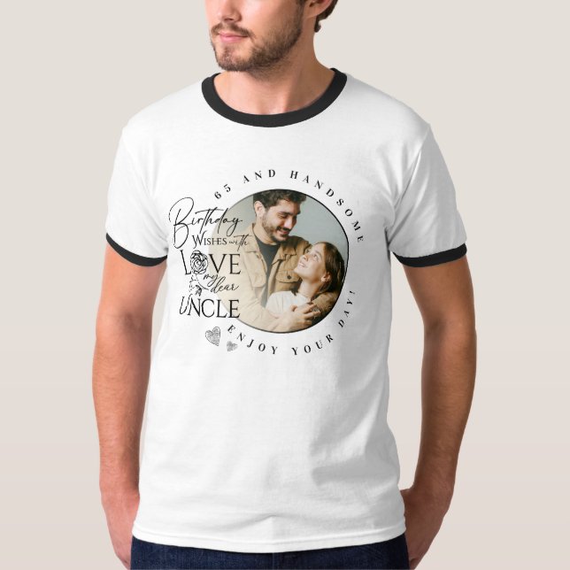 Presenter för farbröder | Minimalistisk anpassad f T Shirt (Framsida)