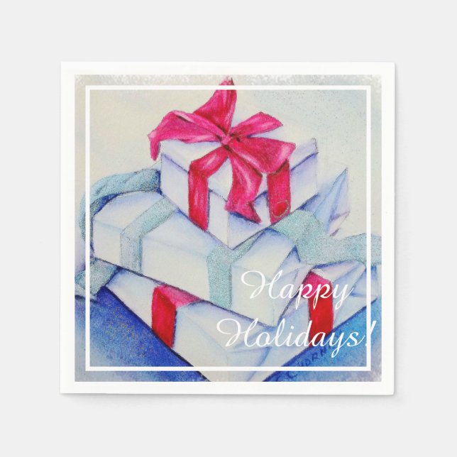 Presenter för jul Party Pappersservett (Framsidan)