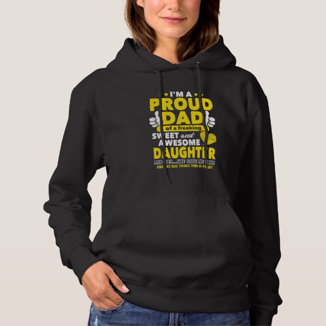 Presenter för Pappa från dotterdjur Fars dag Pres T Shirt (Framsida)