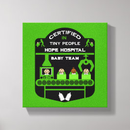 presenter för pediatrisk sjuksköterska canvastryck