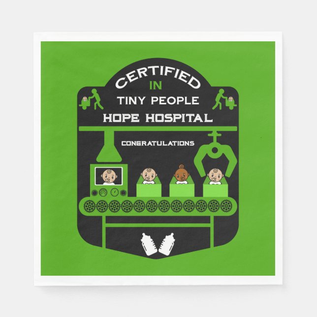 presenter för pediatrisk sjuksköterska pappersservett (Framsidan)