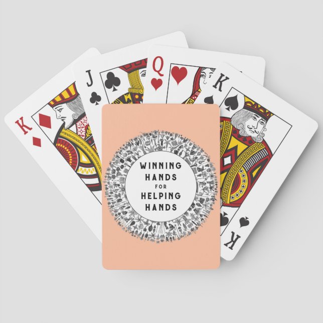 Presenter för volontäruppskattning casinokort (Baksidan)