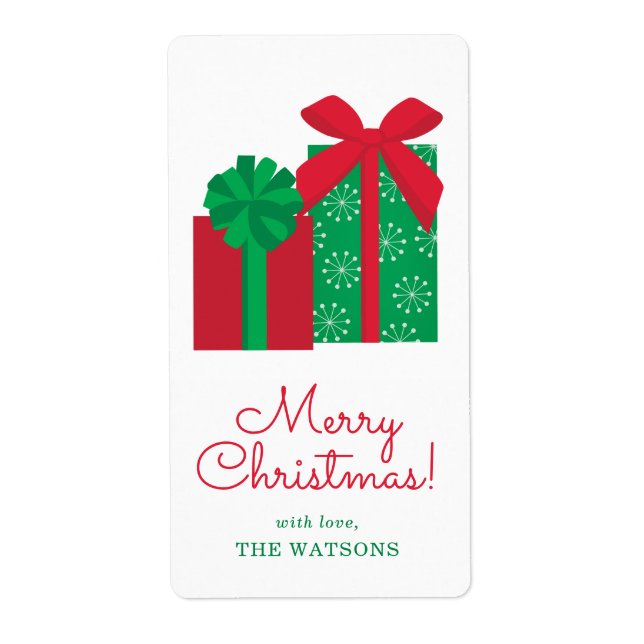 Presenter Personlig Gift-Märkre Fraktsedel (Framsidan)