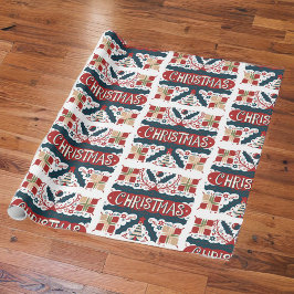 presenter som är pappra med unika julutformningar. presentpapper