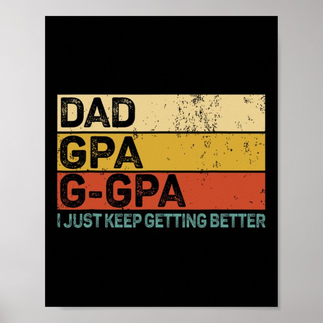 Presenter Till Farfar Från Barnbarn Pappa Gpa G-gp Poster (Framsidan)