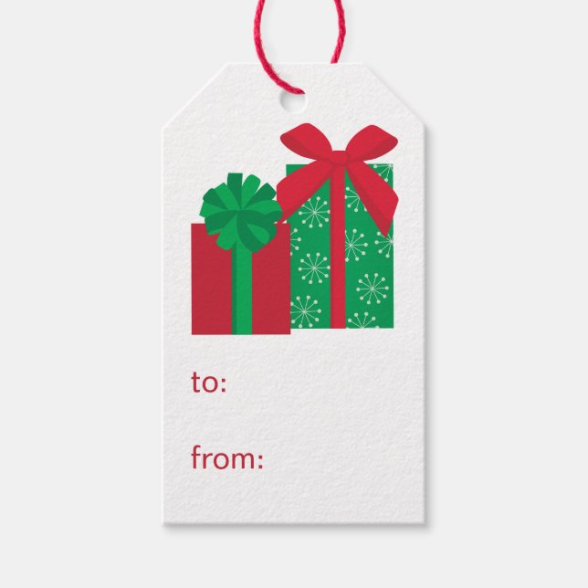 Presenter till från presentetikett (Framsidan)