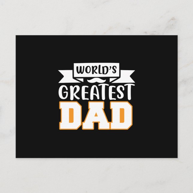 Presenter till Pappa | Världens bästa pappa Vykort (Framsida)