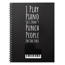 Presenter Till Pianister Musik Keyboard Anteckningsbok