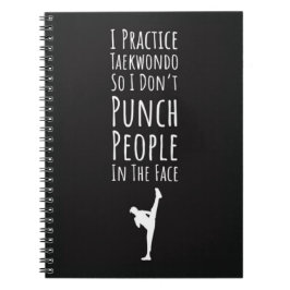 Presenter Till Taekwondo-Elever Martial Artist TKD Anteckningsbok