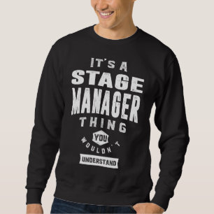 Presentera för scenhanteraren lång ärmad tröja