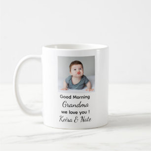 Presenterad bild och meddelande-mugg för mormor kaffemugg