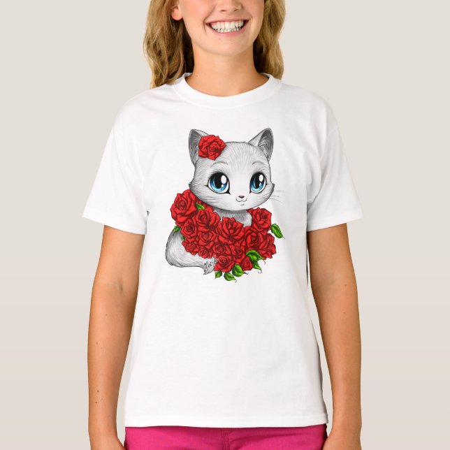 Presenterad formgivare: Förtjusande rosa Tee (Framsida)