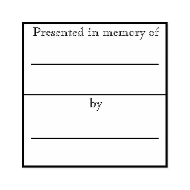 Presenterad i bokplåtens minne stämpel (Tryck)