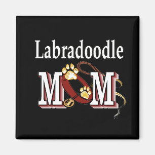 Presenterar för Labradoodle-mamma Magnet