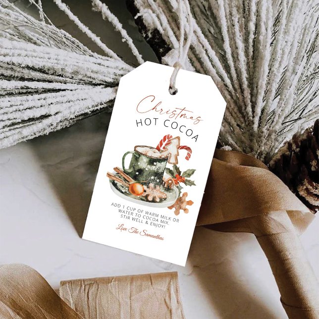 Presentetikett för julkakao (Skapare uppladdad)