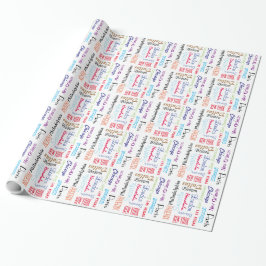 Presentförpackning Favoritplatser Populära städer Presentpapper