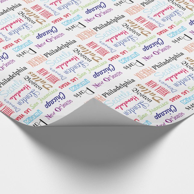 Presentförpackning Favoritplatser Populära städer  Presentpapper (Hörn)
