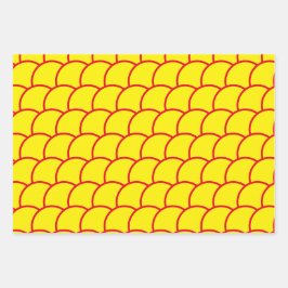 Presentförpackning - Fiskfjällsmönster