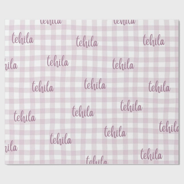 presentförpackning med eget namn presentpapper (Platt)