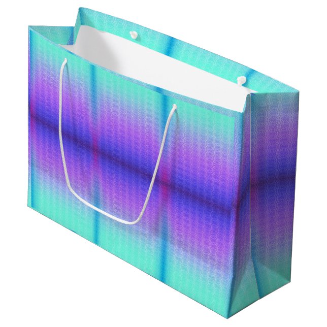 Presentförpackning med en digital gradientdesign i (Framsidan Vinklad)