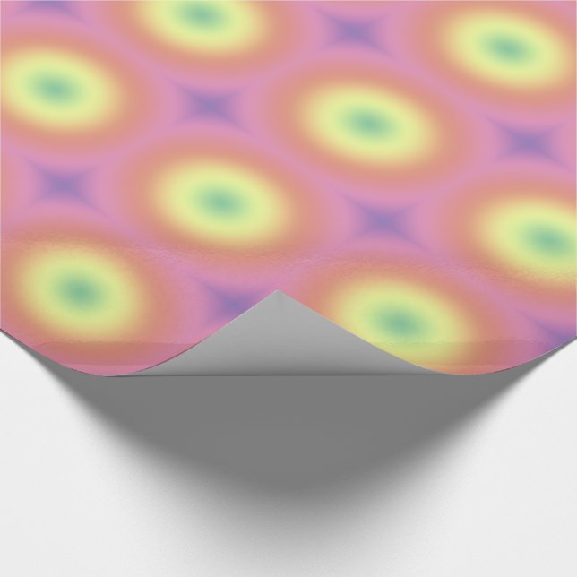 Presentförpackning - Regnbågscirklar (ver.2) Presentpapper (Hörn)