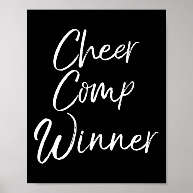Presentidé för Cheerleadingstävlingsteam Cheer Com Poster (Framsidan)