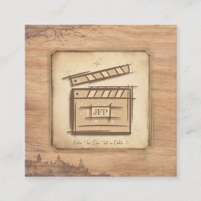 Presentidé för filmskapare, skådespelare, filmregi tilläggskort (Framsida)