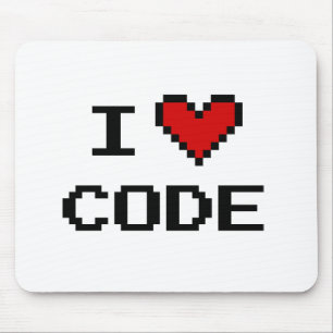 Presentidé för programmerare i hjärtats kod musmatta