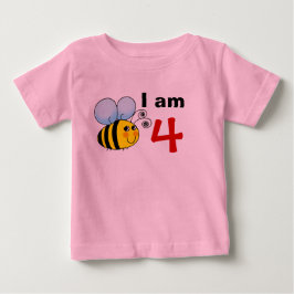 presentidé från 4e födelsedagen humla t-shirt