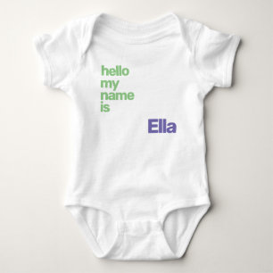presentidé nyfödd bebis minimal lila modern t shirt