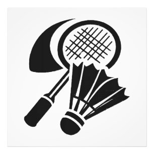 Presentidéer för badminton fototryck