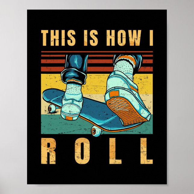 Presentidéer för skateboard - Skateboardare - Så h Poster (Framsidan)