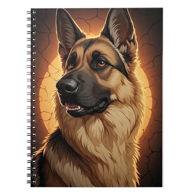 🐾 Presentidéer för tysk schäferhund-älskare 🐾 Anteckningsbok (Framsidan)