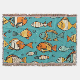 Presentidéer från Fiske mönster Filt