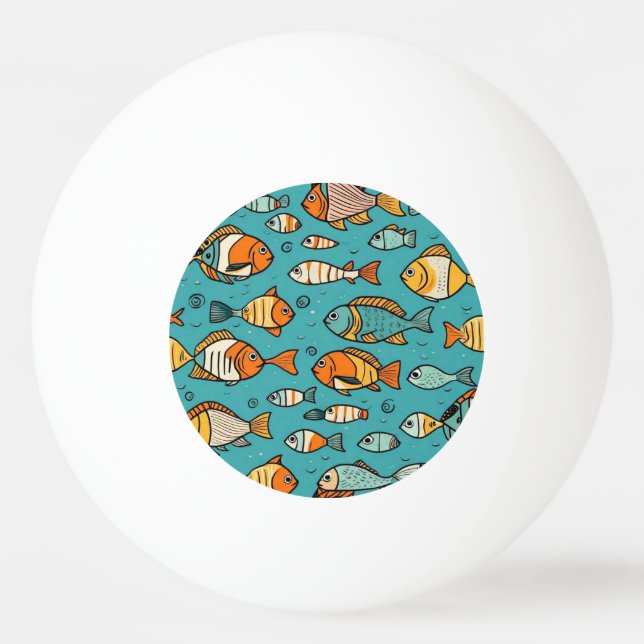 Presentidéer från Fiske mönster Pingisboll (Framsidan)