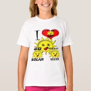 Presentidéer med solenergi och reklamprodukter T-s Tee Shirt