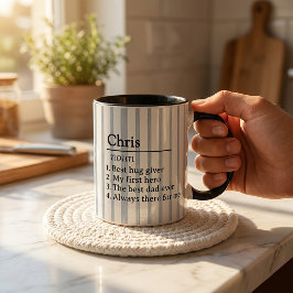 Presentidéer till Pappa Fars dag Kaffe Mugg