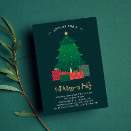 Presentinslagning Julfest Helgdag Inbjudan