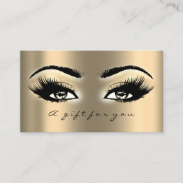 Presentkort av Guld Lash Makeup Artist Rabattkort