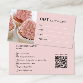 Presentkort Bageri Cupcake Cake Butik Företag