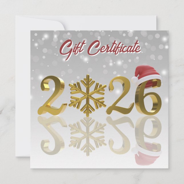 Presentkort Big Gold 2026 Holiday Gift Card (Framsida)