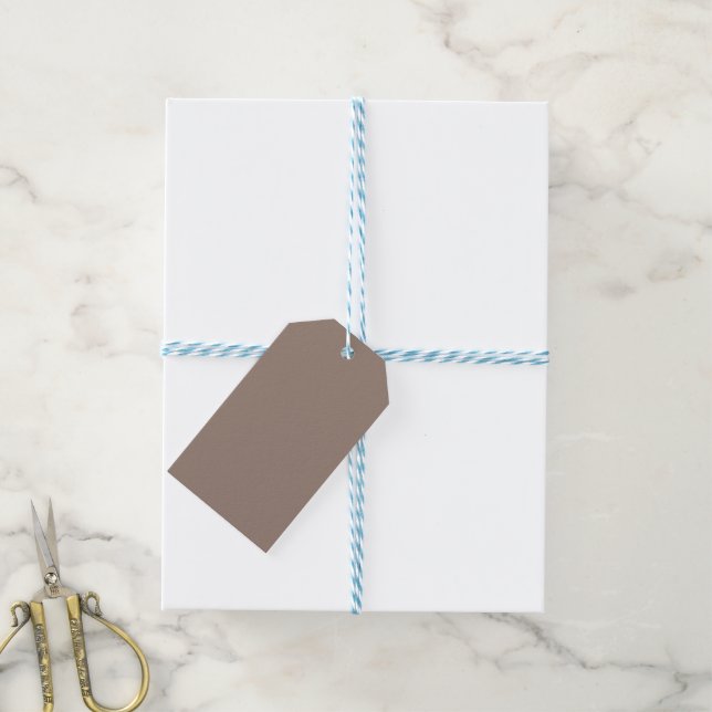 Presentkort Brun Etikett Minimal Etikett Kraftetik (With Twine)
