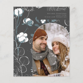 PRESENTKORT Budget Vinter Botanisk Foto Personlig