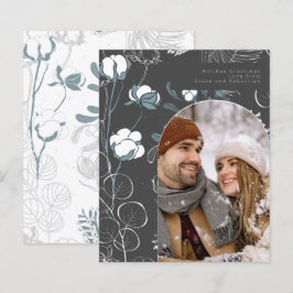 PRESENTKORT Budget Vinter Botanisk Foto Personlig