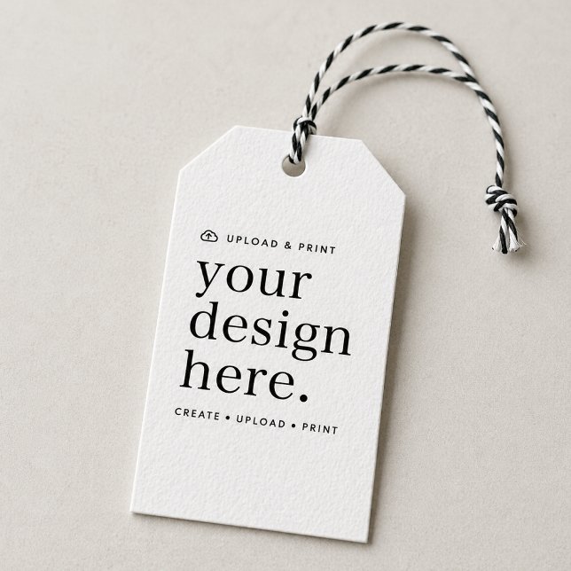 Presentkort | Din egen design uppladdning svängand Presentetikett (Versatile gift tags for business, events, weddings, special occasions & more!)